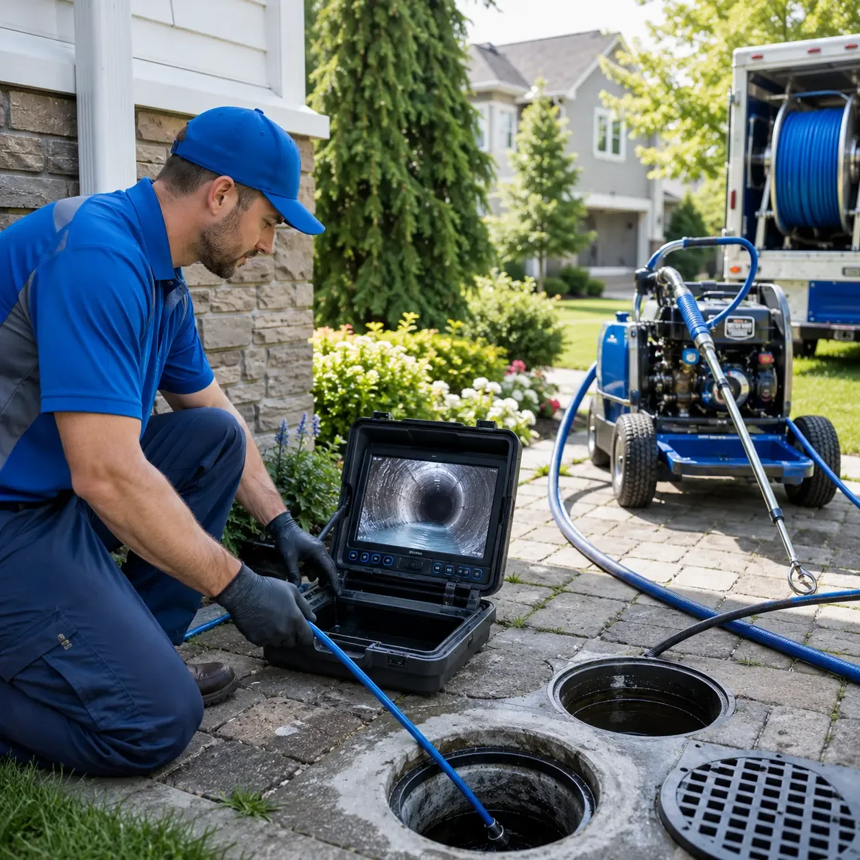 Outdoor drain cleaning professionals serving Clayton, WI